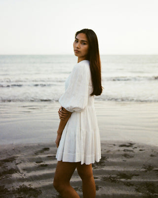 White sustainable dress