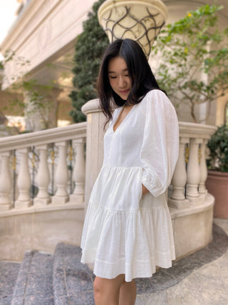 White sustainable dress