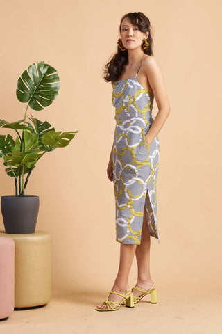 Kokumo Dress Ankara Wax Print OliveAnkara