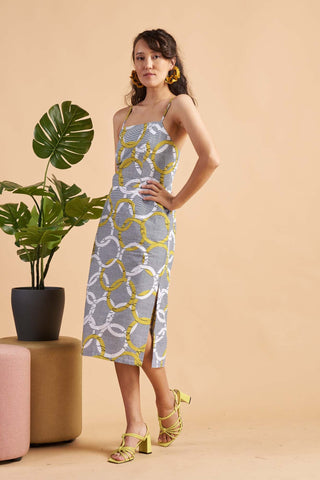 Kokumo Dress Ankara Wax Print OliveAnkara