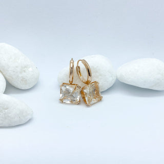 Stargaze Asscher Earrings - Faved By Samanthi Jewellery