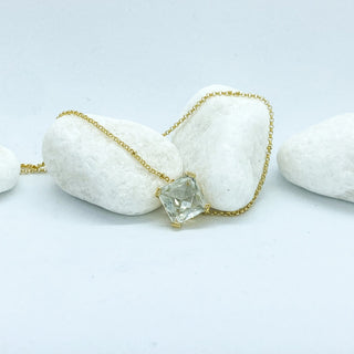 Stargaze Petite Asscher Necklace - Faved By Samanthi Jewellery