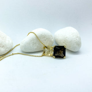Sparkle Stargaze Asscher Necklace - Faved By Samanthi Jewellery