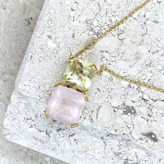Sparkle Stargaze Asscher Necklace - Faved By Samanthi Jewellery