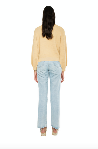Zenni Collared knit Sweater Camel