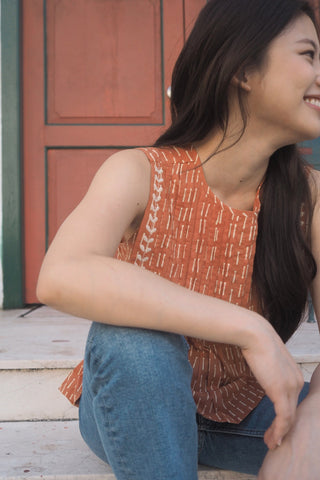 Lekha Top terracotta